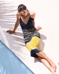 Akane Embellished Midi Dress