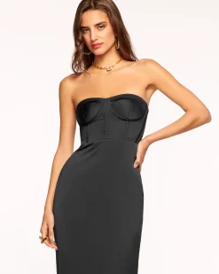 Alianna Strapless Midi Dress