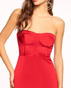 Alianna Strapless Midi Dress