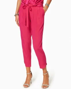 Allyn Silk Paperbag Waist Pant