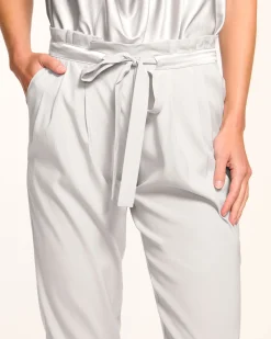 Allyn Silk Paperbag Waist Pant