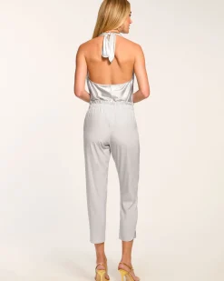 Allyn Silk Paperbag Waist Pant