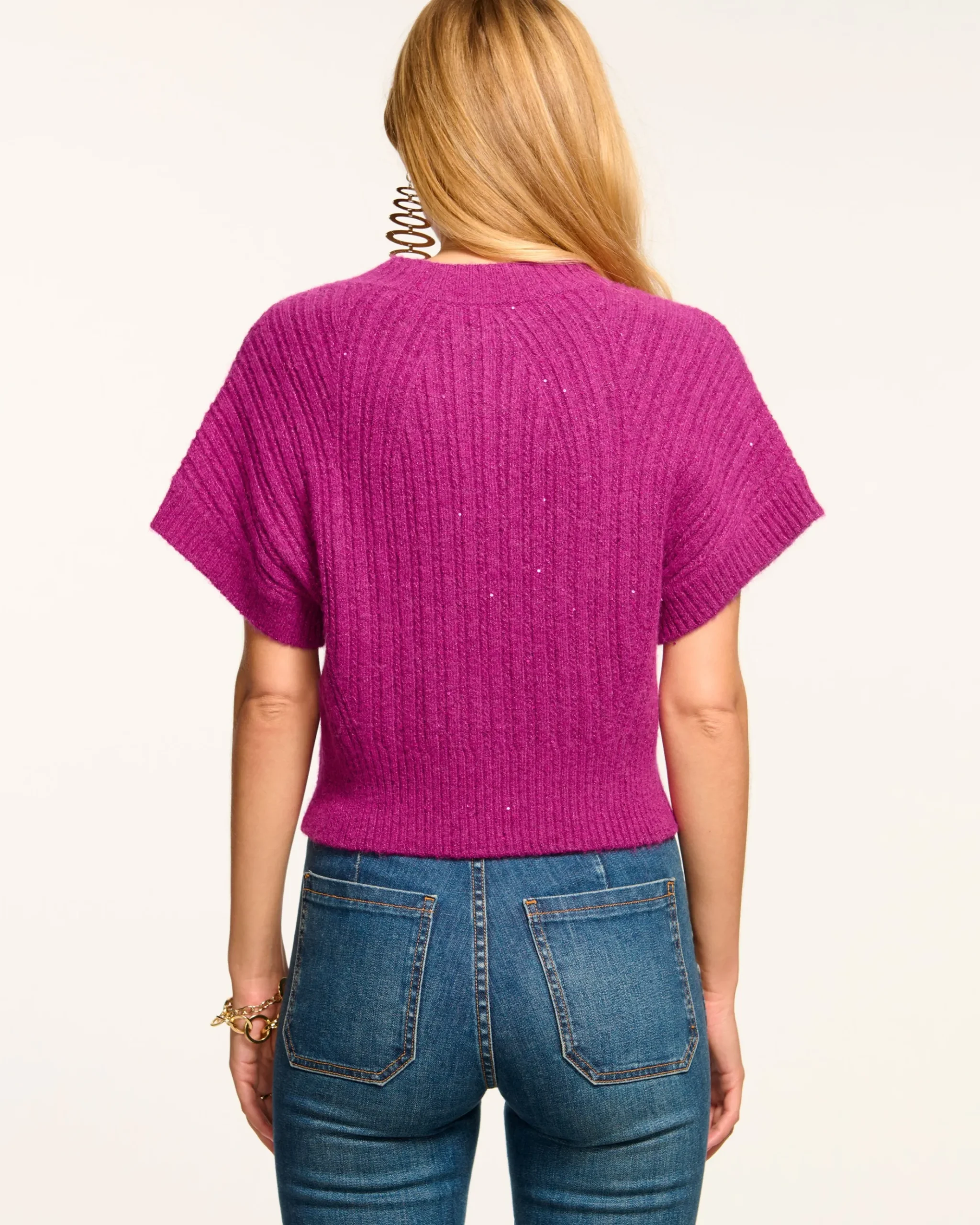 Amadeus Short Sleeve Wool Sweater