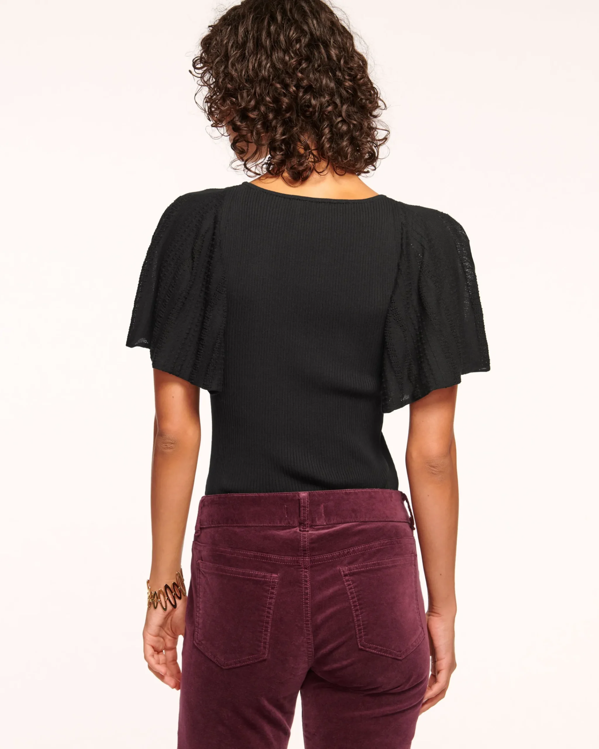 Amiel Flutter Sleeve Sweater