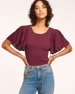 Amiel Flutter Sleeve Sweater