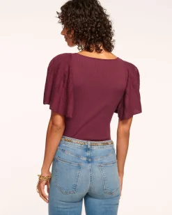 Amiel Flutter Sleeve Sweater