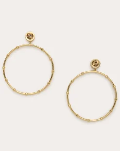Angely Drop Hoop Earrings