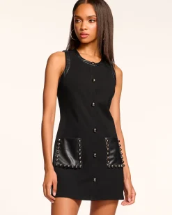 Bryanna Studded Ponte Mini Dress