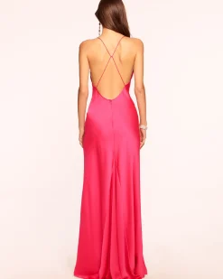 Caspe V-Neck Gown