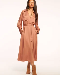 Cecilia Belted Midi Dress