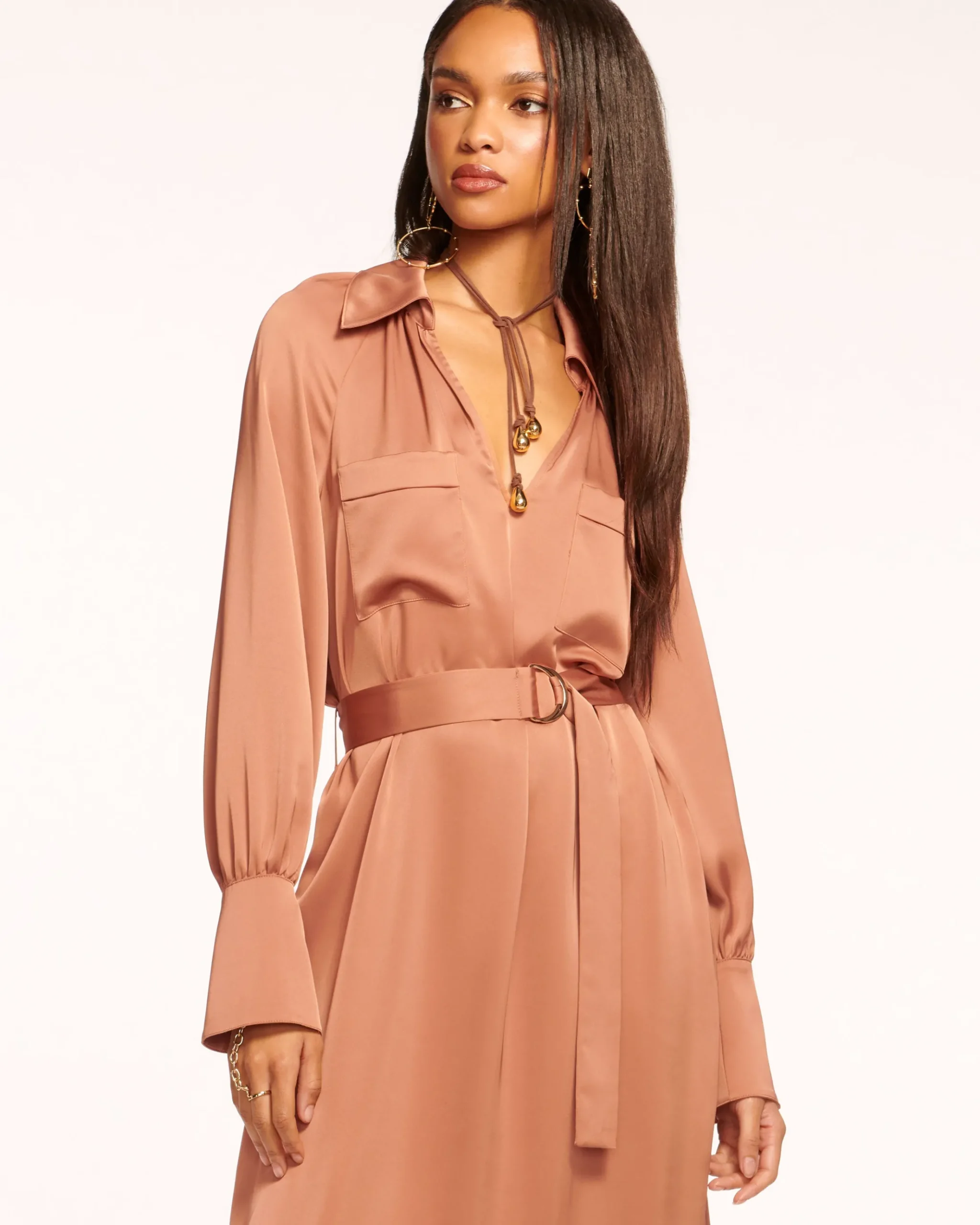 Cecilia Belted Midi Dress