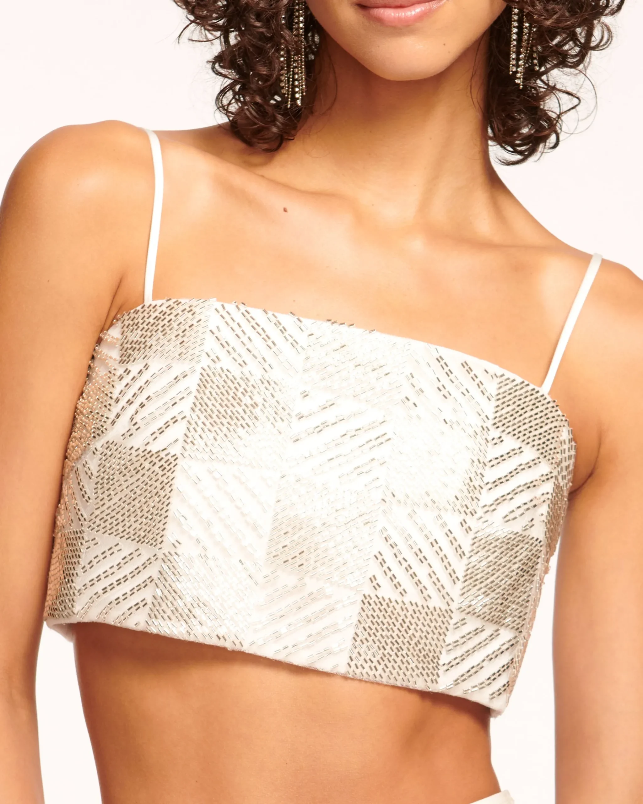 Chase Beaded Crop Top