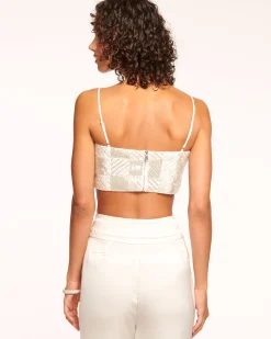 Chase Beaded Crop Top