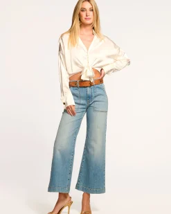 Cropped Clifford Wide Leg Jean