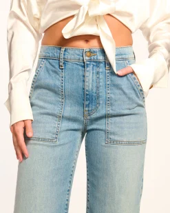 Cropped Clifford Wide Leg Jean