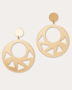 Dayana Cutout Disc Earrings