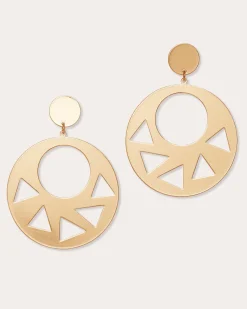 Dayana Cutout Disc Earrings