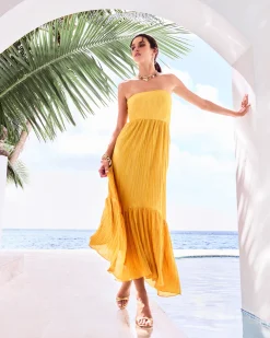 Devyani Strapless Maxi Dress