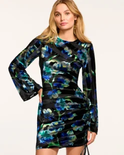 Dexter Ruched Long Sleeve Mini Dress