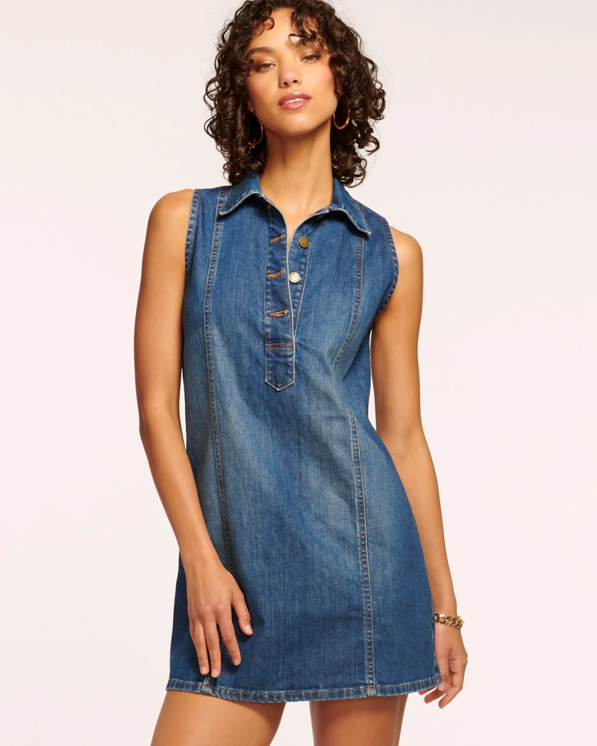 Donnie Relaxed Denim Mini Dress
