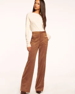 Edwina Faux Suede Trouser