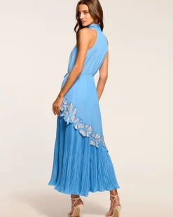 Eleah Embellished High Neck Maxi Dress
