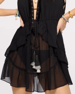 Embellished Topanga Coverup Mini Dress