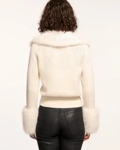 Felix Faux Fur Cardigan Sweater