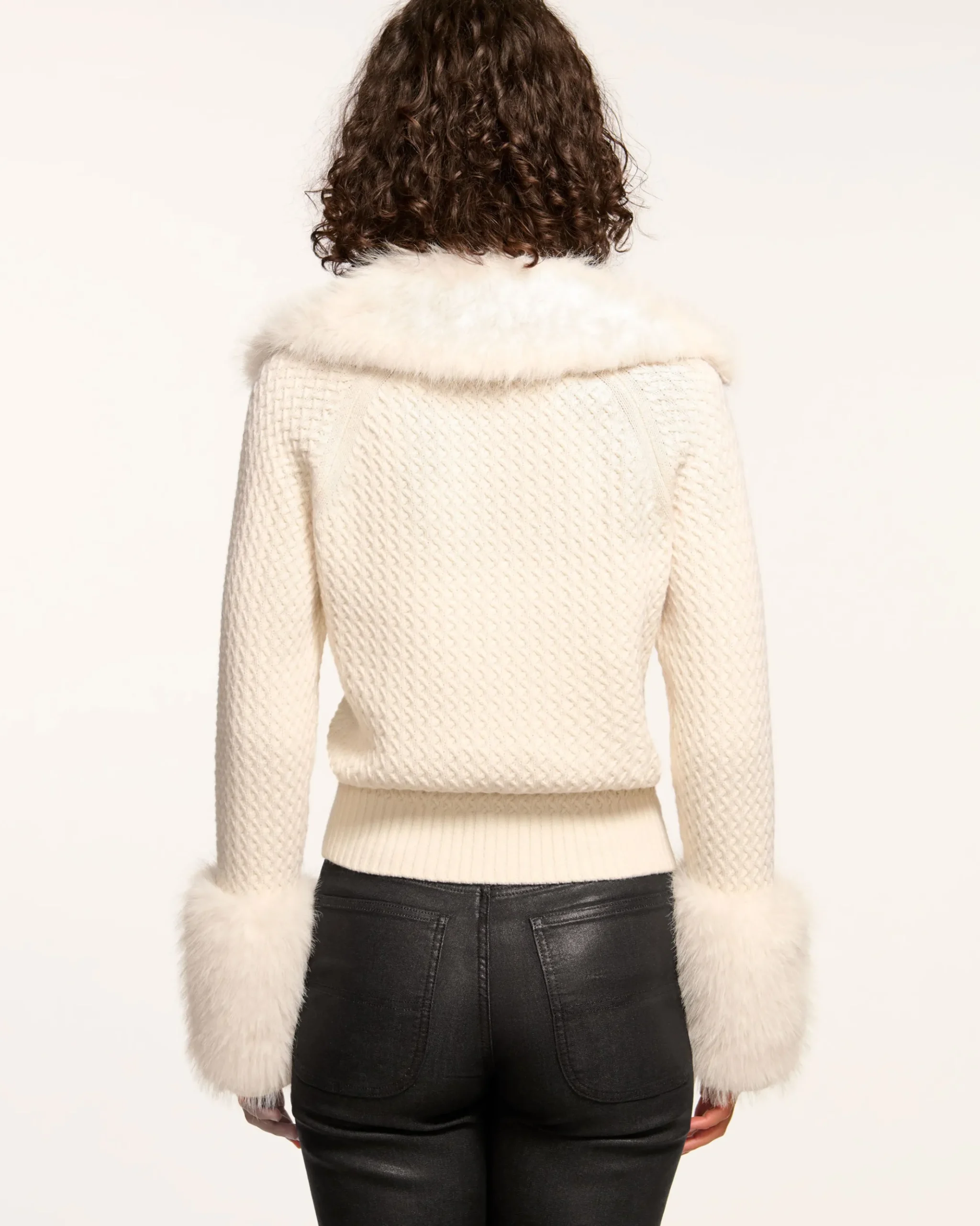 Felix Faux Fur Cardigan Sweater
