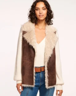 Finney Reversible Faux Shearling Vest
