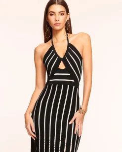 Frida Fringe Knit Midi Dress