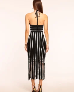 Frida Fringe Knit Midi Dress