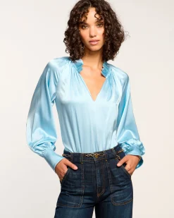 Gayle Silk Long Sleeve Blouse