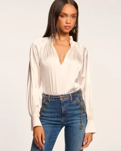 Gayle Silk Long Sleeve Blouse