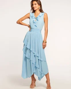 Hadlee Ruffled Midi Dress