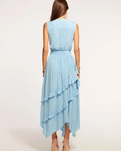 Hadlee Ruffled Midi Dress