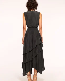 Hadlee Ruffled Midi Dress
