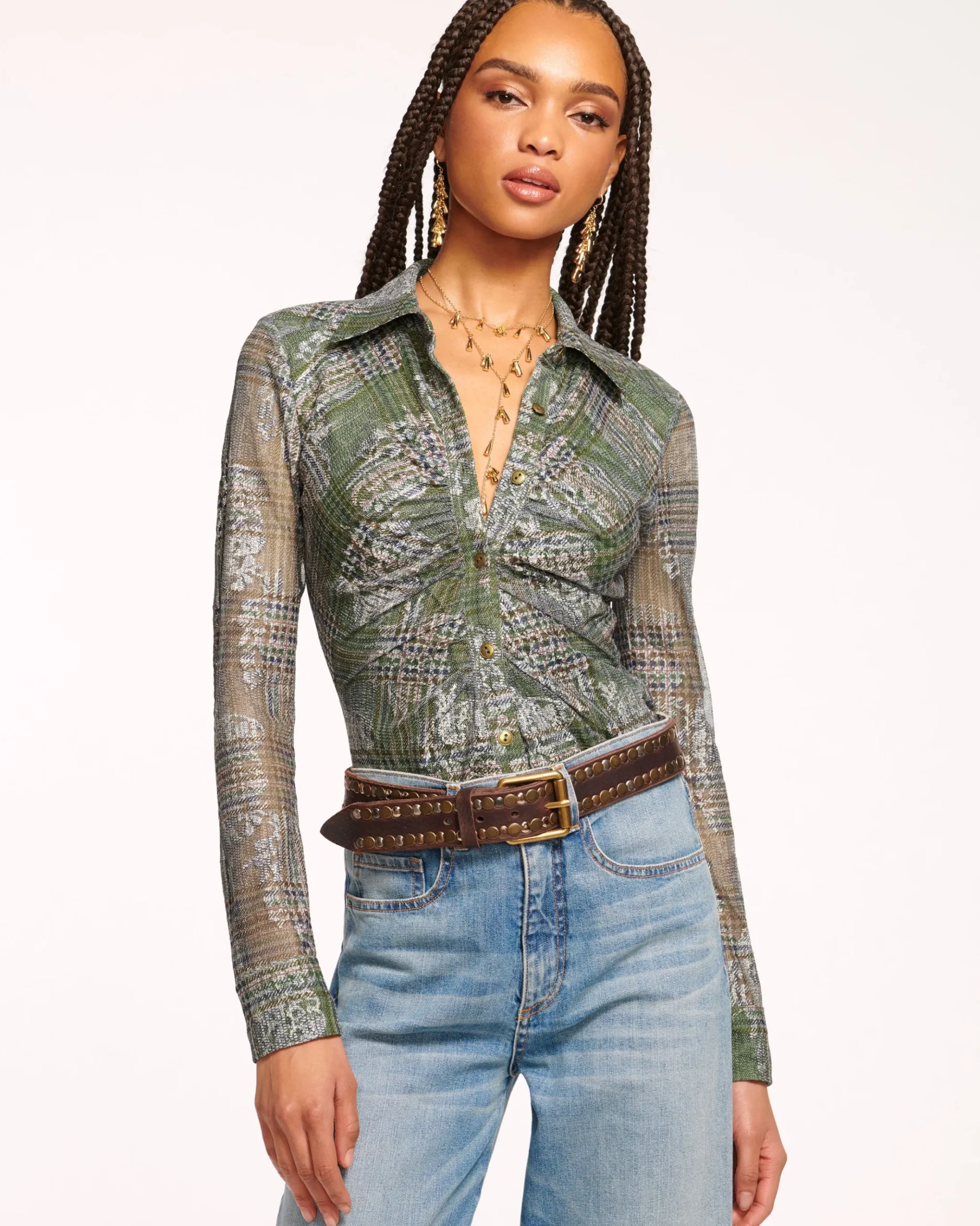 Hamilton Mesh Long Sleeve Top