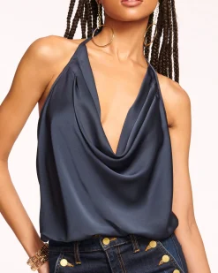 Hettie Cowl Neck Halter Top