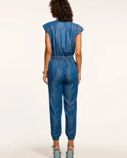 Hoss Relaxed Chambray Jumpsuit