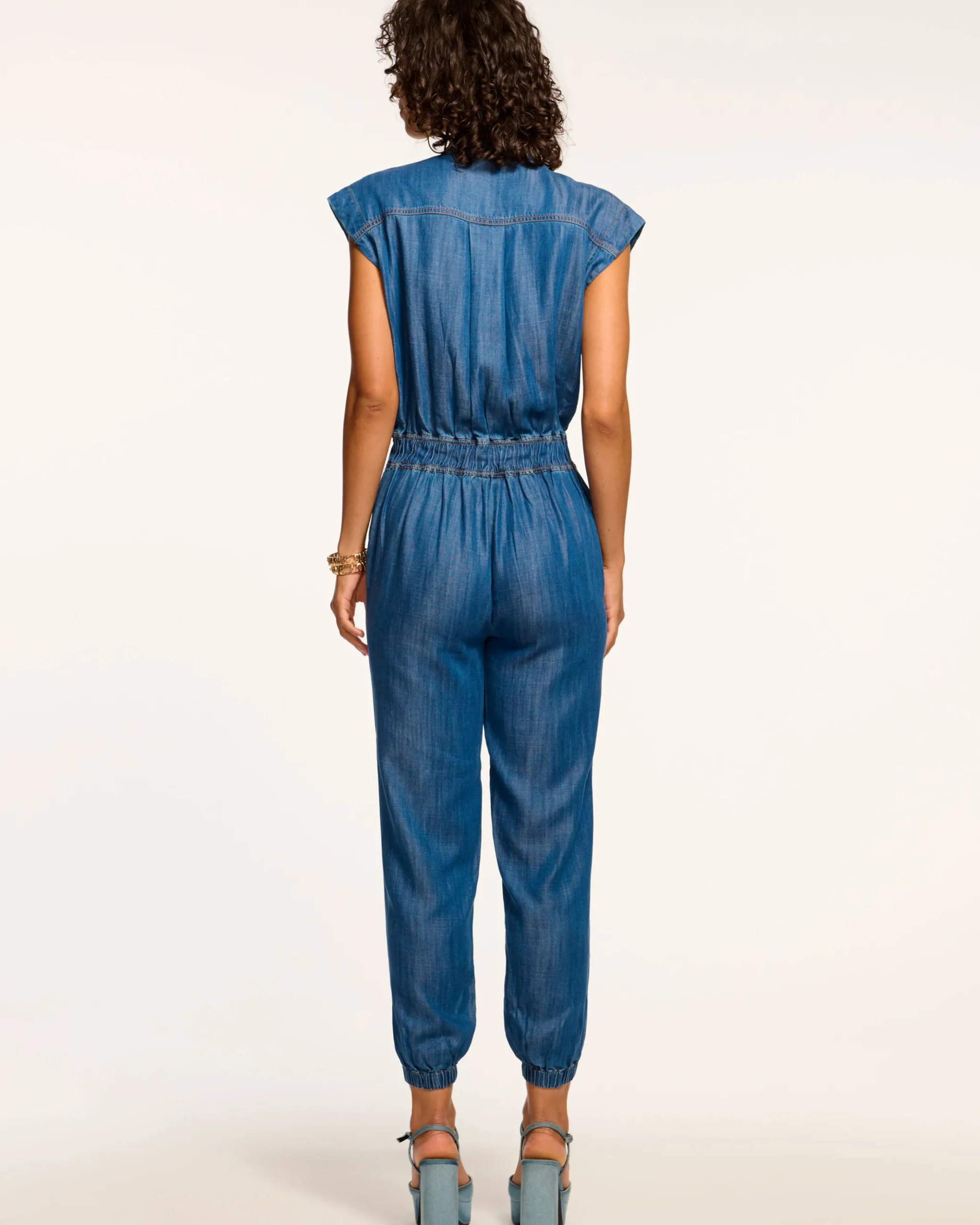 Hoss Relaxed Chambray Jumpsuit