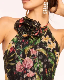 Idella Ruffle Halter Gown