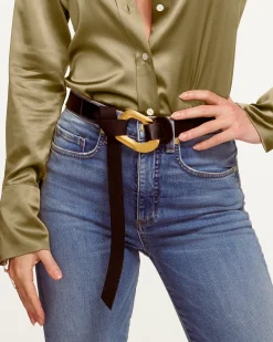 Ines Leather Tie Belt