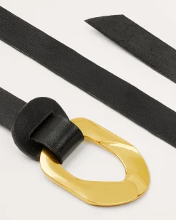 Ines Leather Tie Belt