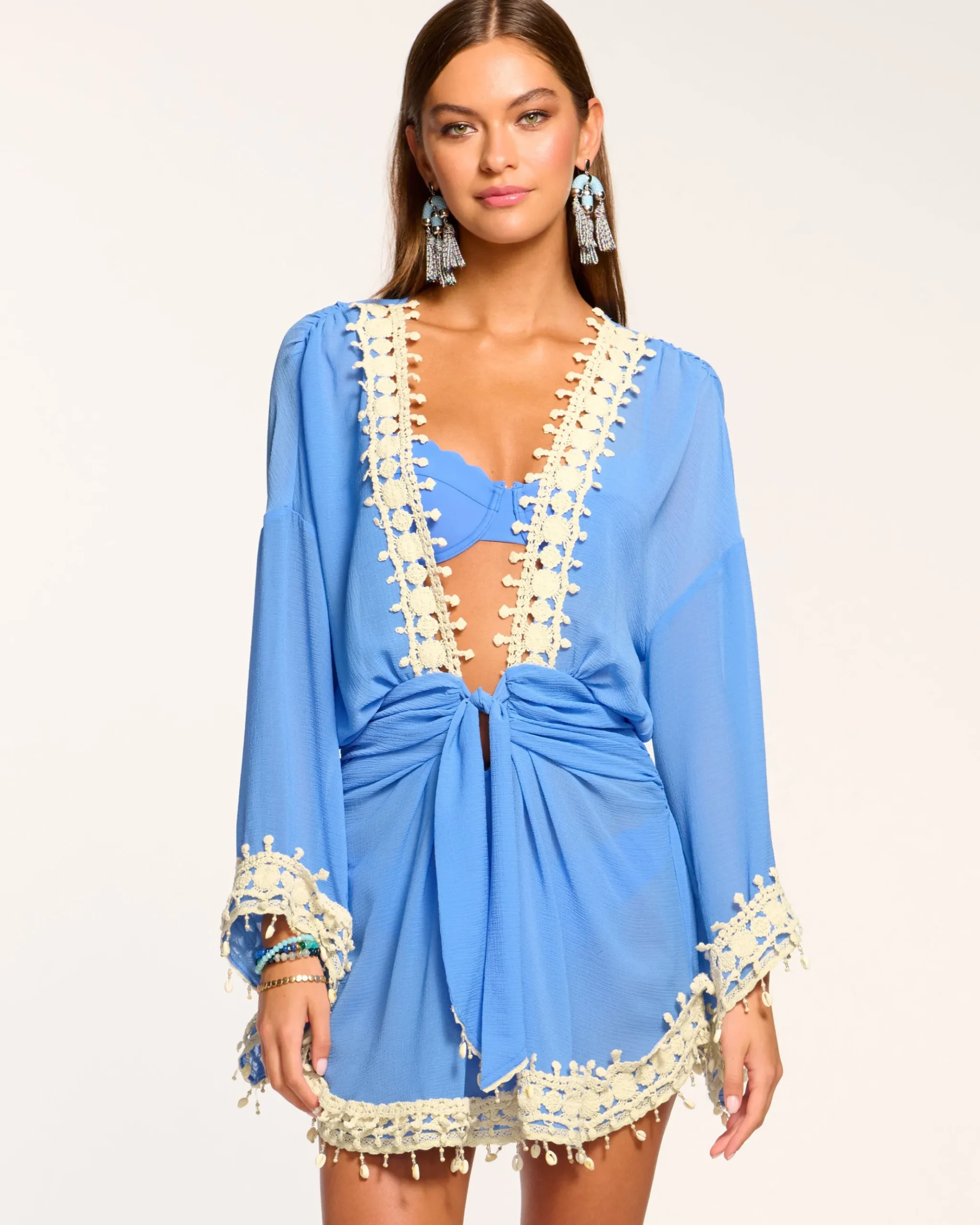 Jamie Embellished Coverup Mini Dress