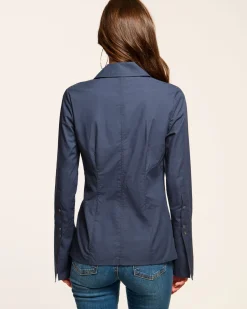 Jay Tailored Cotton Poplin Top