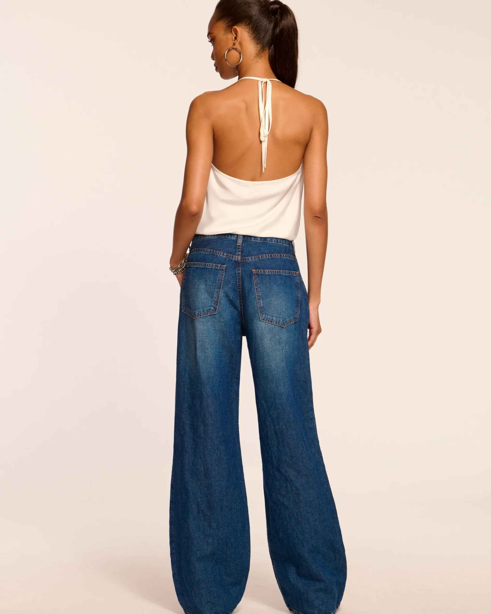 Kailani Pleated Low-Rise Jean