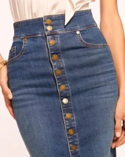 Karter High Waisted Denim Skirt