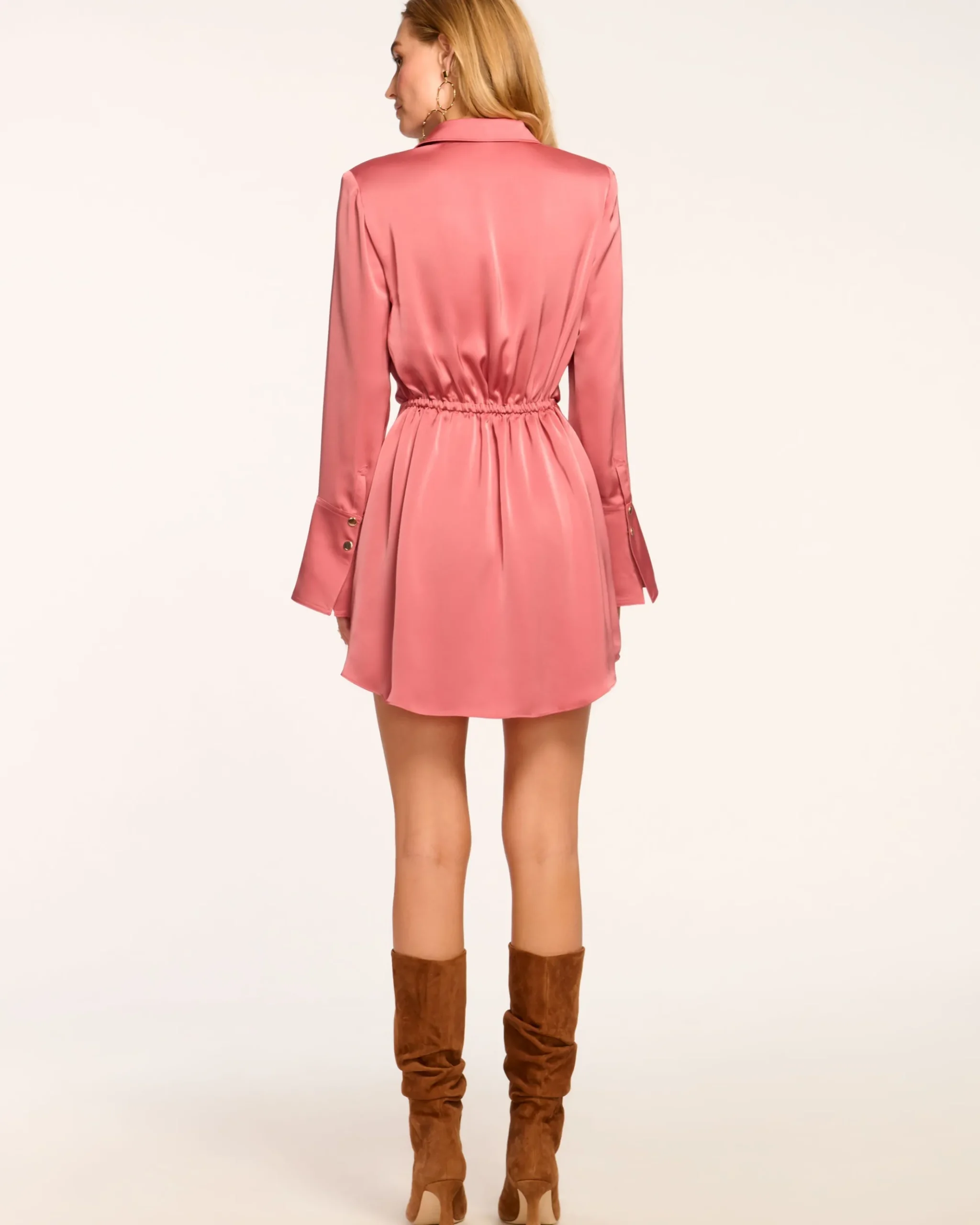 Katelyn Long Sleeve Ruched Mini Dress