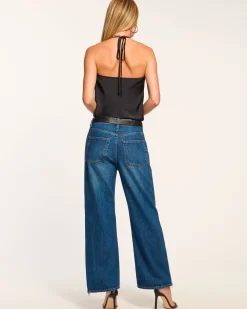 Kianna Low-Rise Zipper Jean